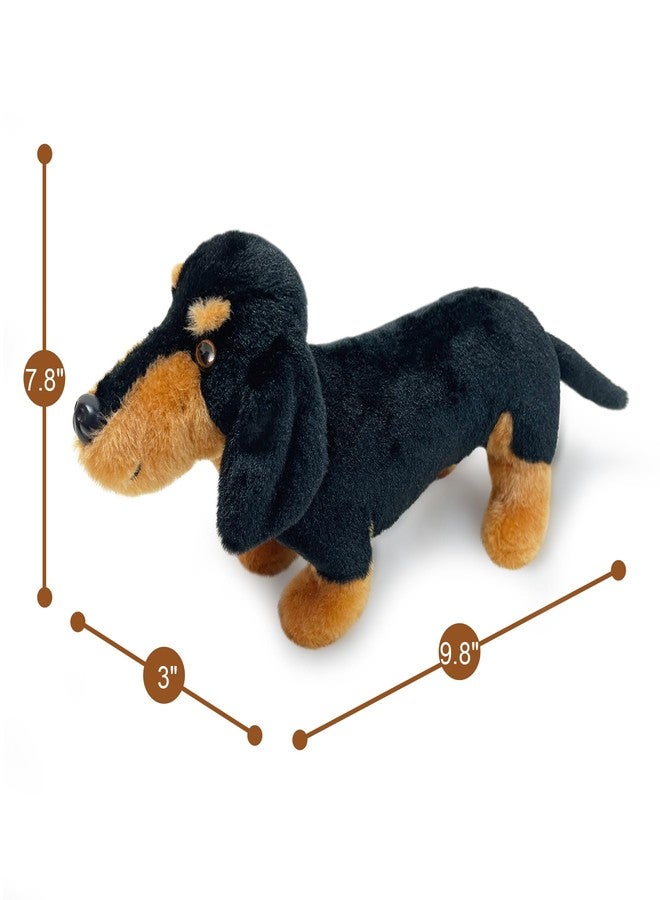 JUSTQUNSEEN 3Pcs Dachshund Dog Stuffed Animal 9.8" Stuffed Animals Set Cute Plush Stuffed Dogs Soft Cuddly Dog Toy for Birthday Children's Party, Best Gift for Kids Puppy Stuffed Toy - Image 3